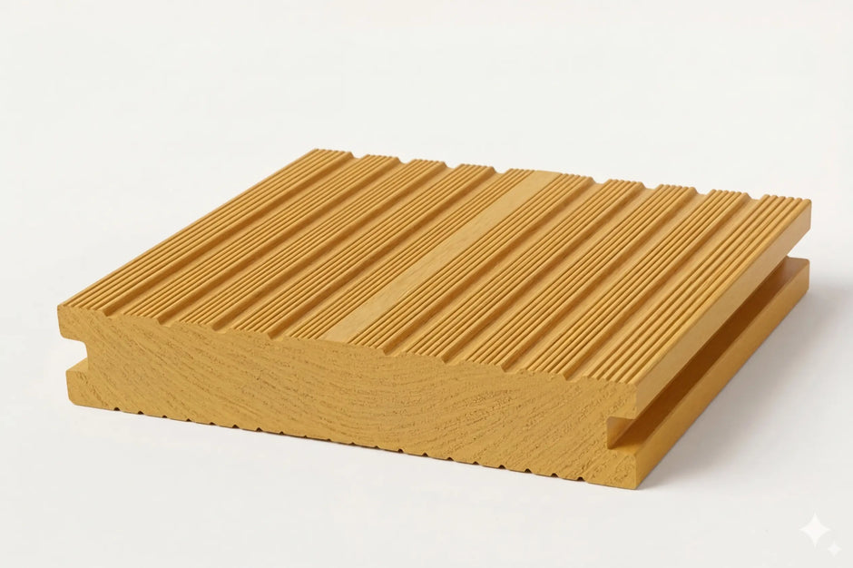 Teak Dolu Kompozit Deck 140x25x3000 mm